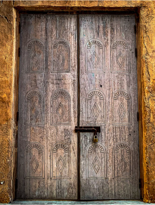 closed door image